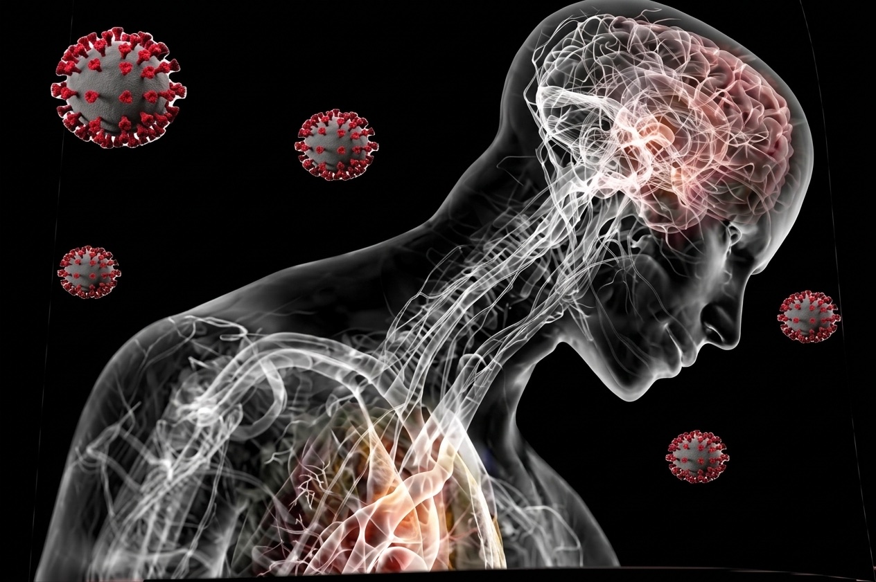 Long Covid — virus particles and the human body