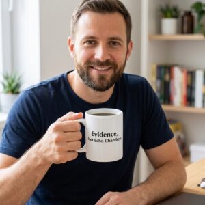 Evidence, Not Echo Chambers — 11oz Mug