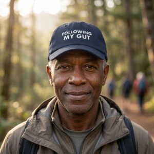 Following My Gut — Embroidered Dad Cap