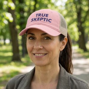 True Skeptic — Women's Embroidered Ponytail Cap